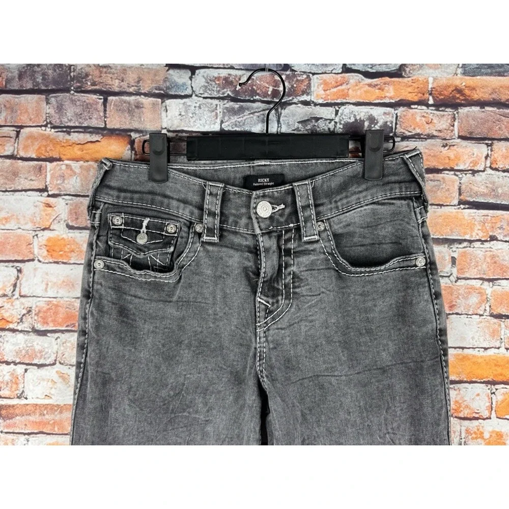 True Religion Ricky Flap Big T Relaxed Straight 28
